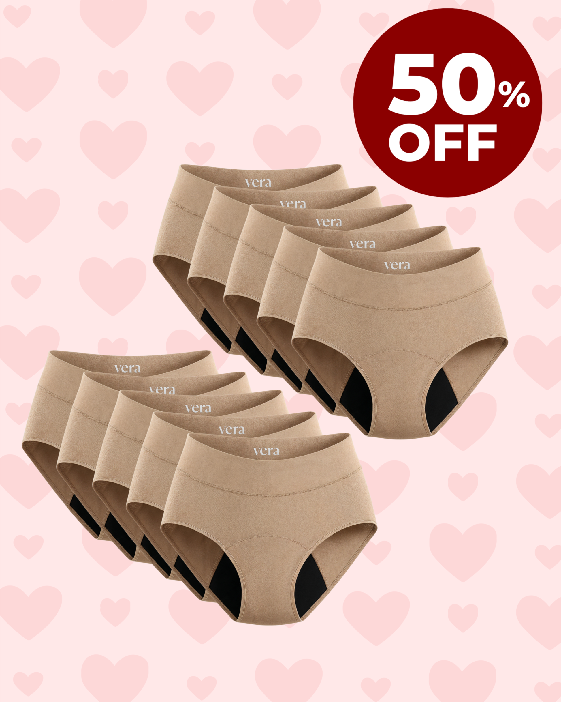 Vera's Signature Leakproof Underwear (10-Pack)