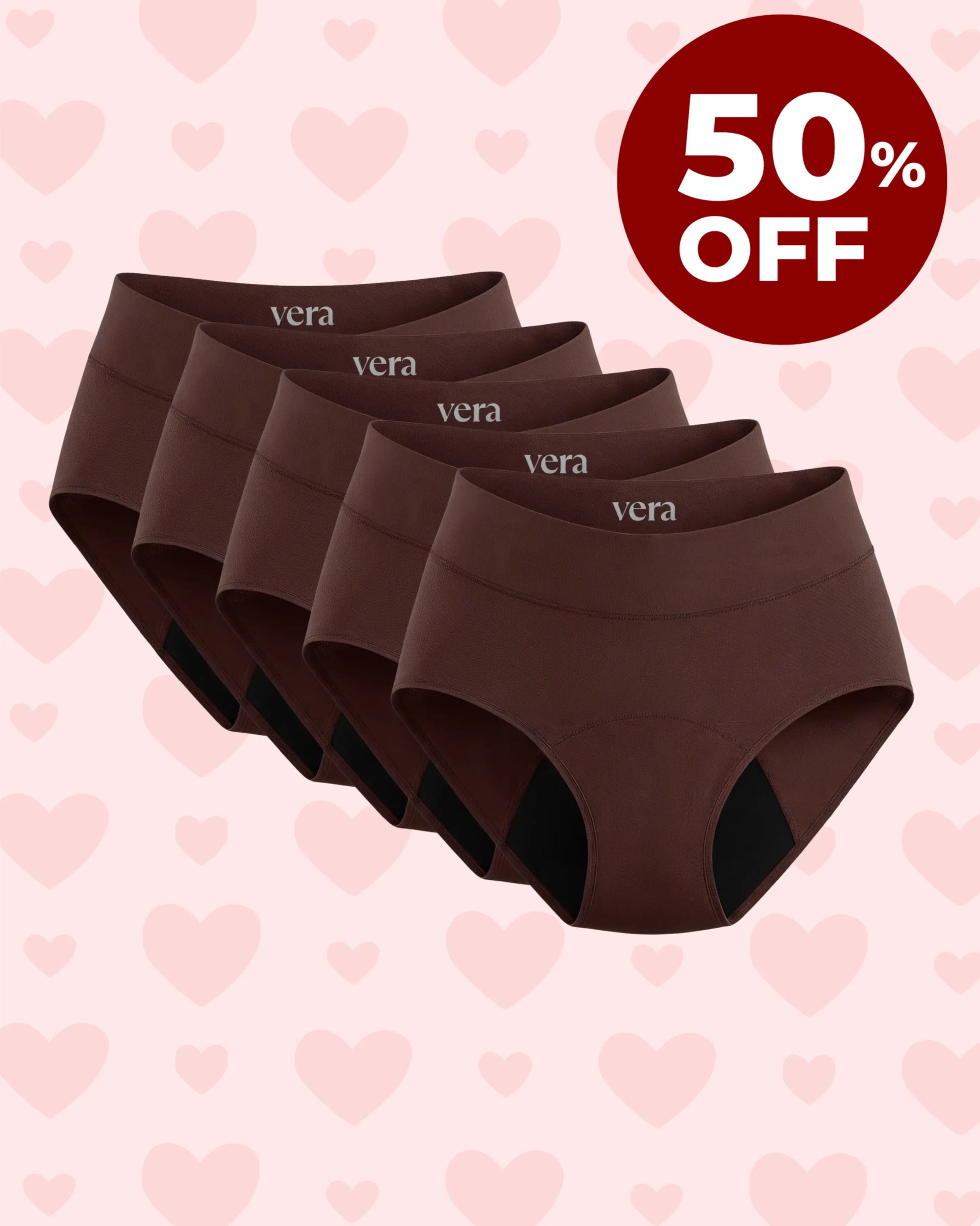 Vera's Signature Leakproof Underwear (5-Pack)