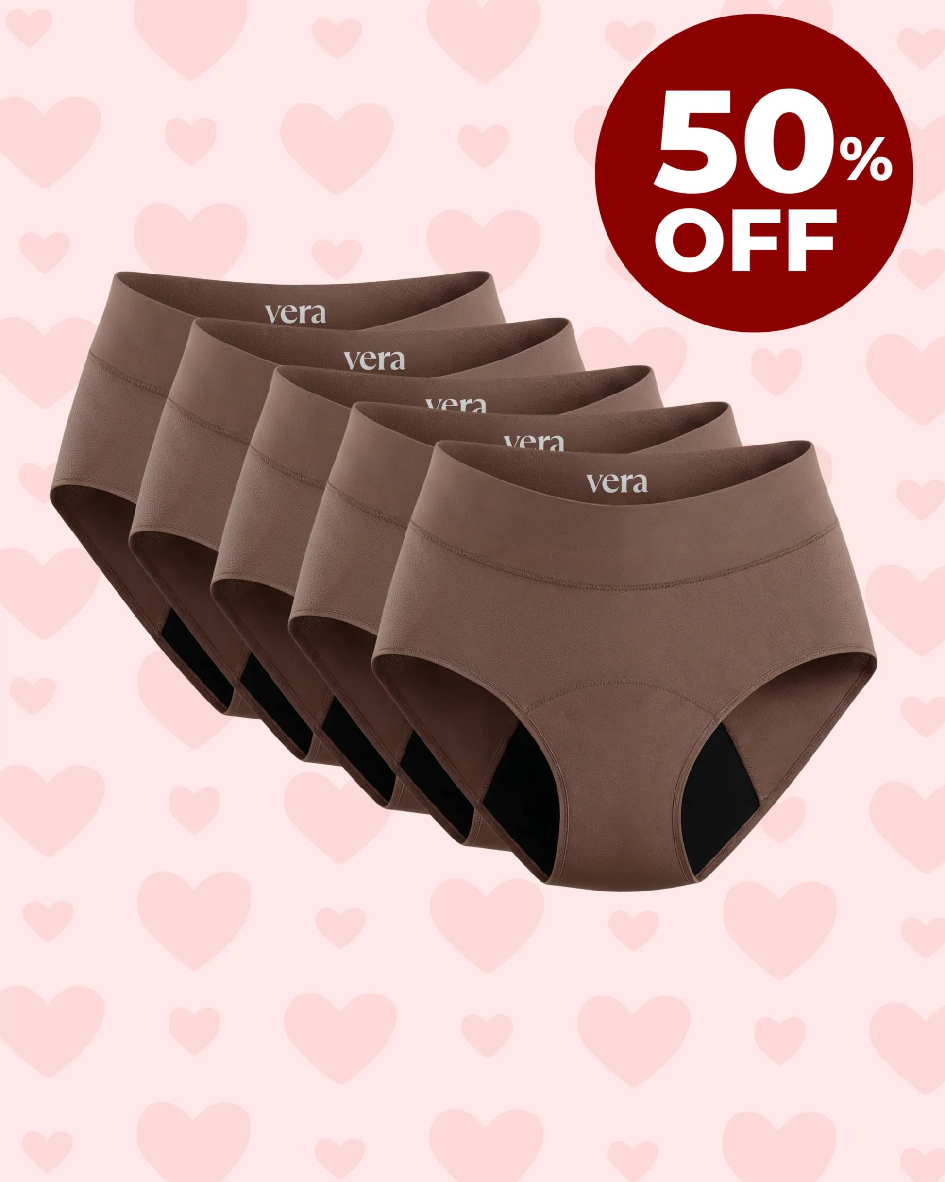 Vera's Signature Leakproof Underwear (5-Pack)