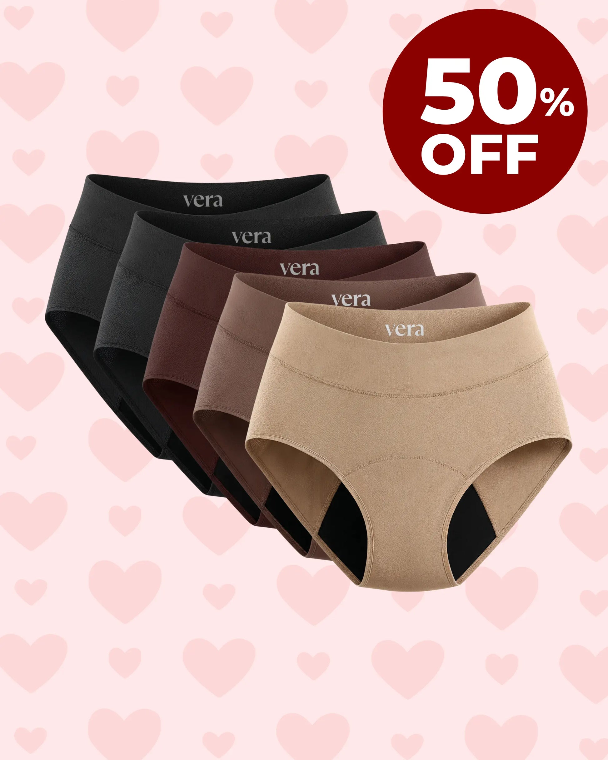 Vera's Signature Leakproof Underwear (5-Pack)