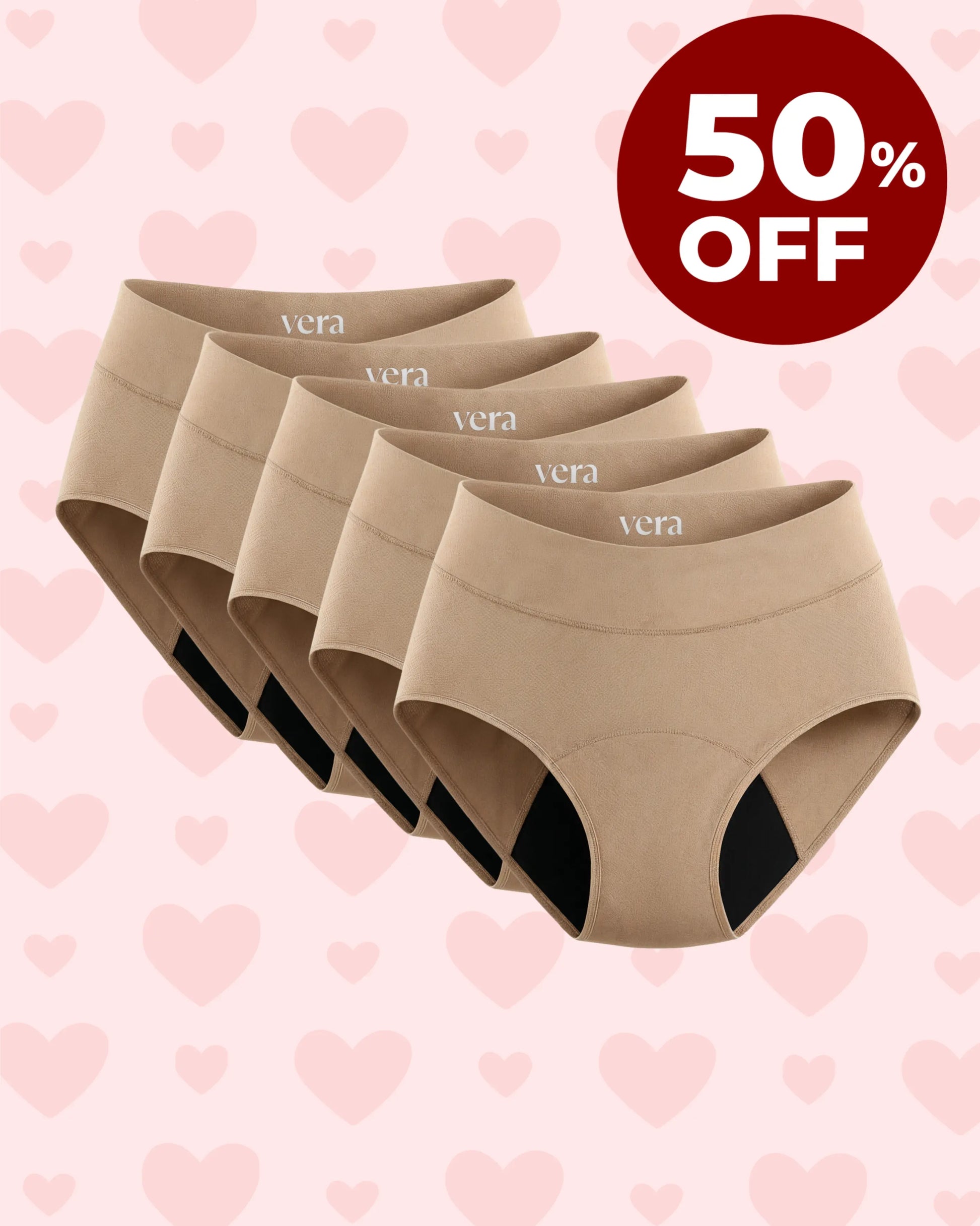 Vera's Signature Leakproof Underwear (5-Pack)