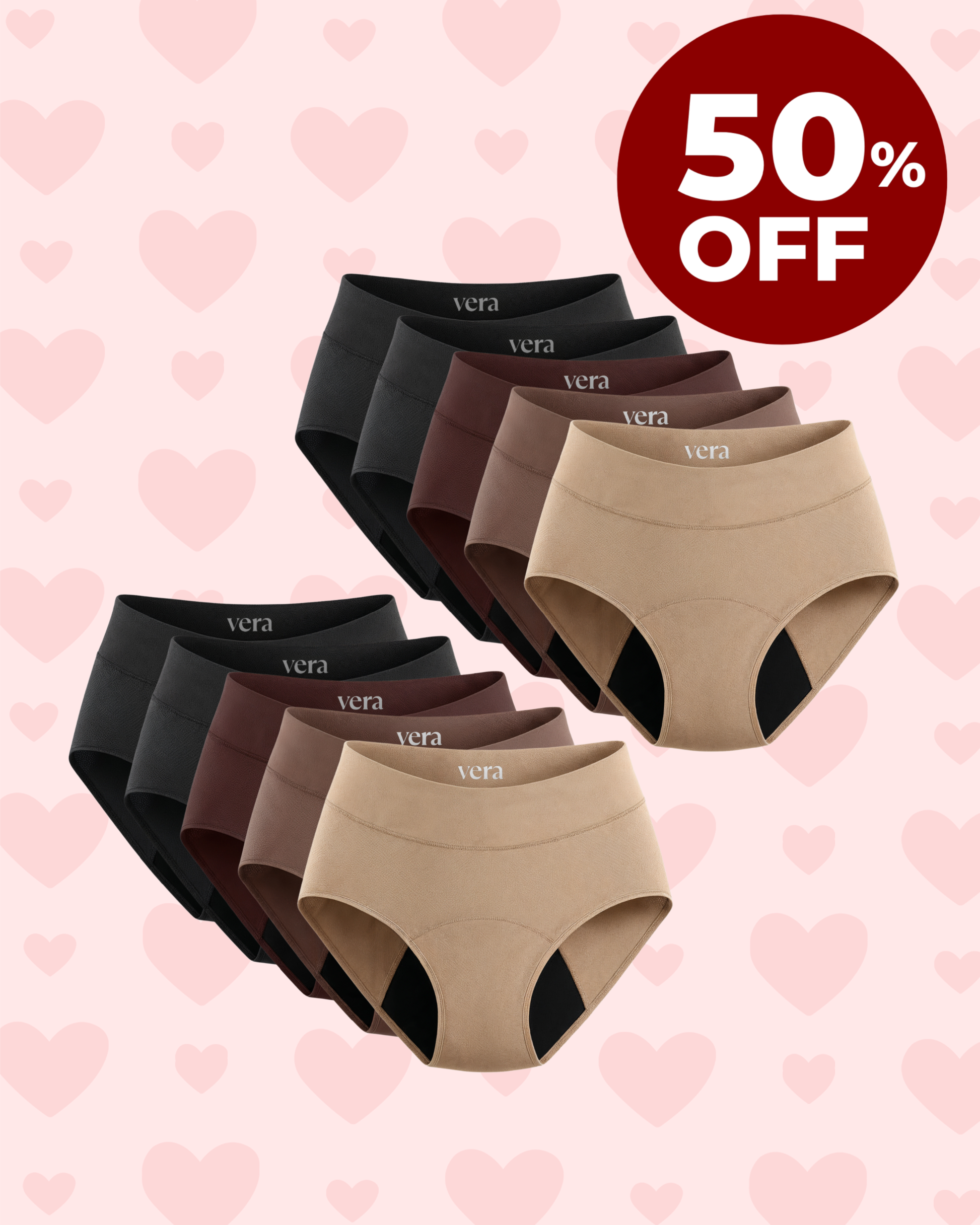 Vera's Signature Leakproof Underwear (10-Pack)