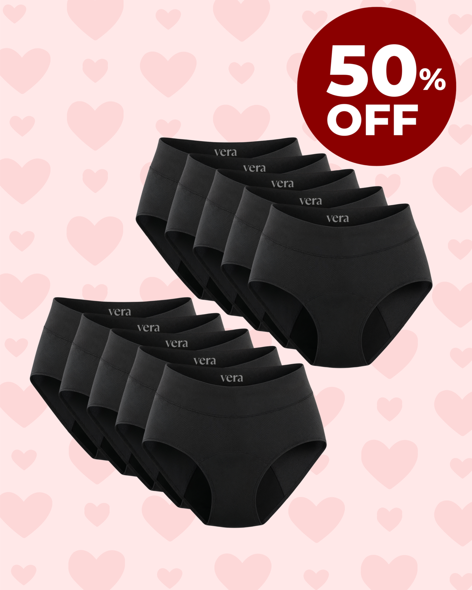 Vera's Signature Leakproof Underwear (10-Pack)