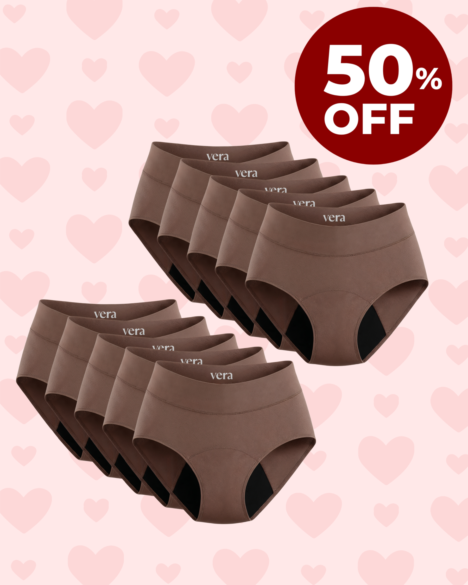 Vera's Signature Leakproof Underwear (10-Pack)